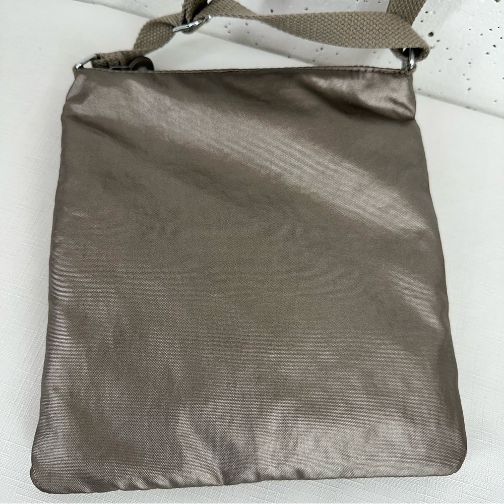 Kipling Metallic Silver Crossbody Bag Purse - Picture 4 of 16